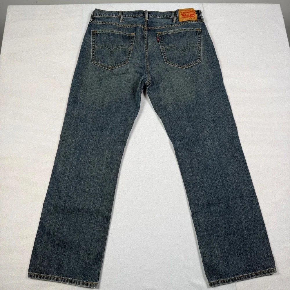 Levis 559 Relaxed Straight Jeans Mens 38x32 Blue Denim Medium Wash 100% Cotton